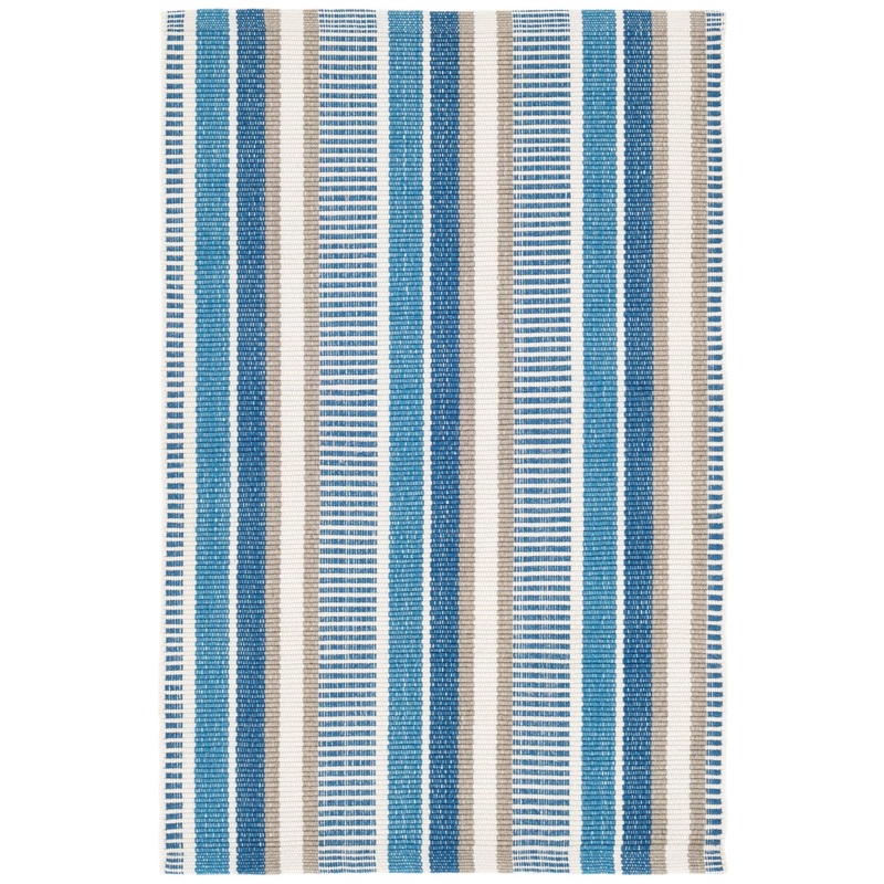 Always Greener Handwoven Indoor/Outdoor Rug | Navy/French Blue