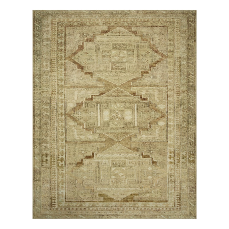 OVERSTOCK – Loloi Sinclair Khaki / Tobacco Rug – 7’6″ x 9’6″