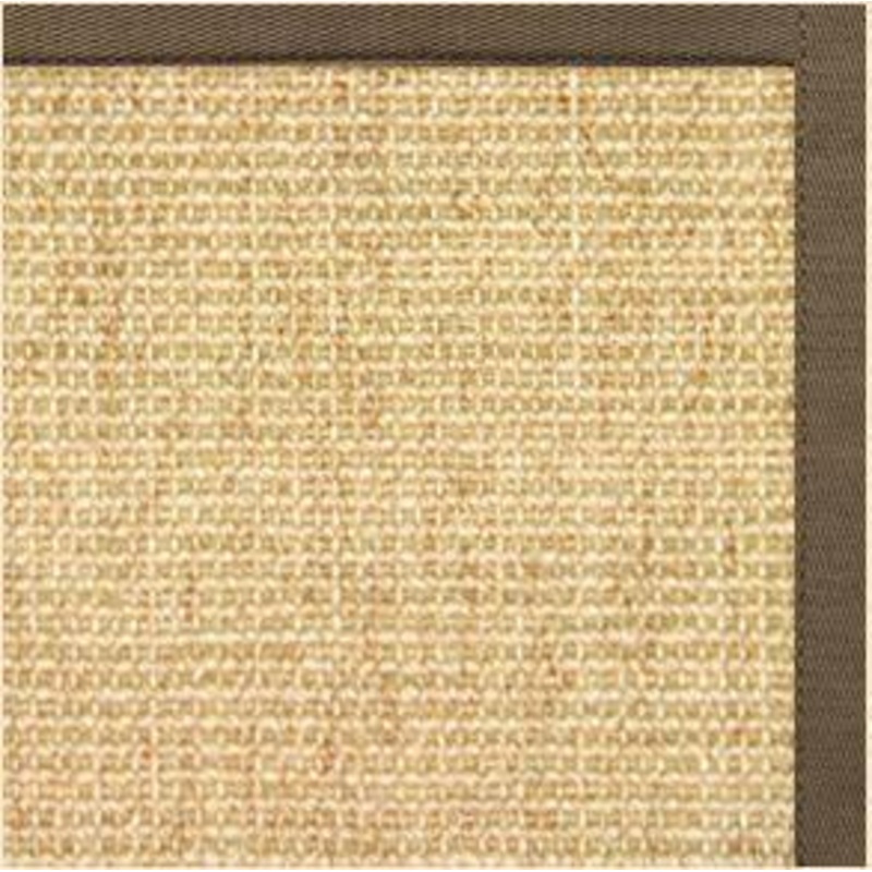 Sand Sisal Rug with Eucalyptus Cotton Border