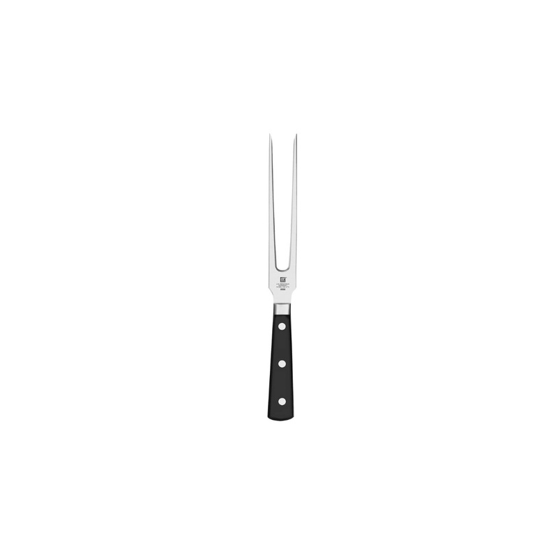 ZWILLING Professional Flat Tine Carving Fork, 7-inch, Black/Stainless Steel