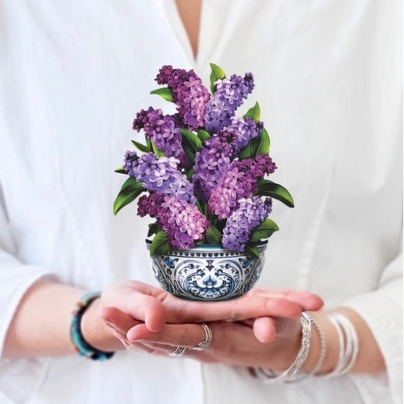 Pop-Up MINI Greeting Card Lilac