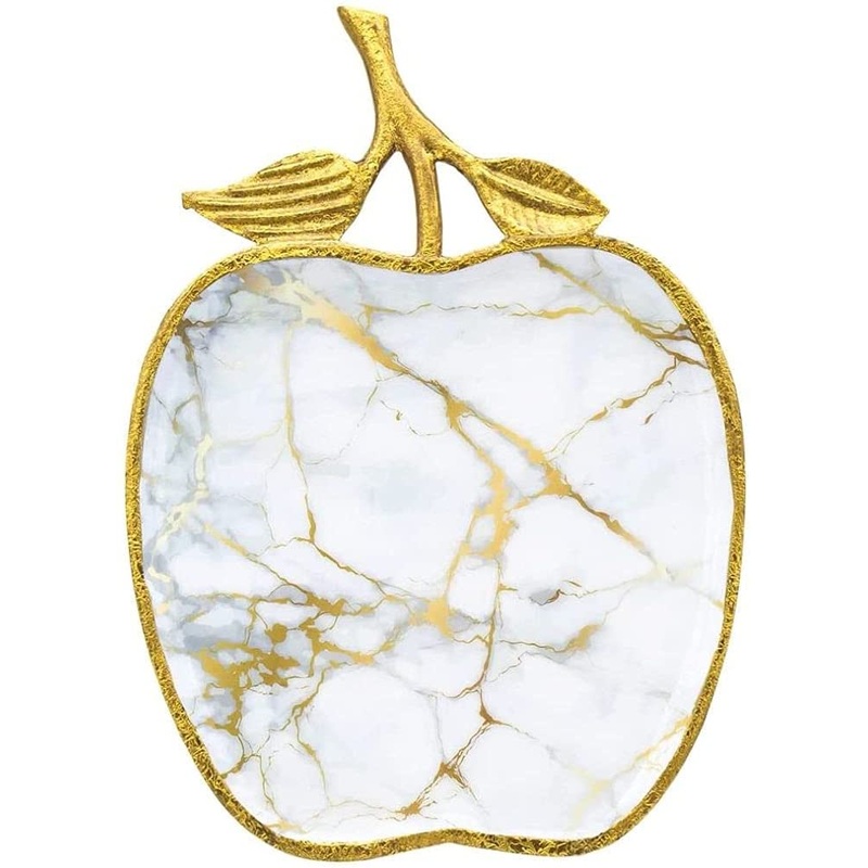 Godinger Marble Apple Shaped Platter
