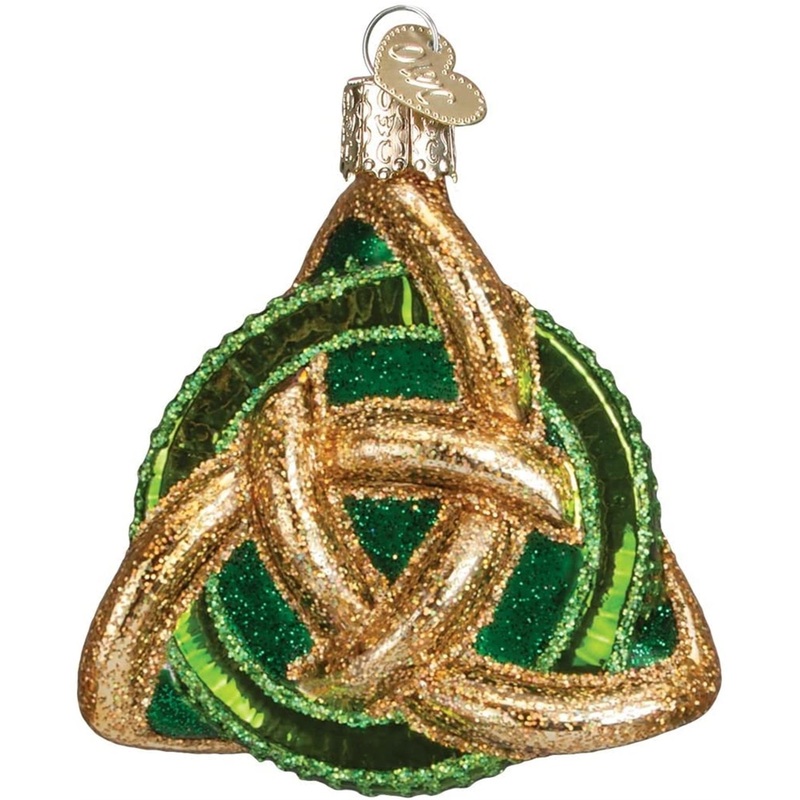 Old World Christmas Spiritual Gifts Glass Blown Ornaments for Christmas Tree Trinity Knot