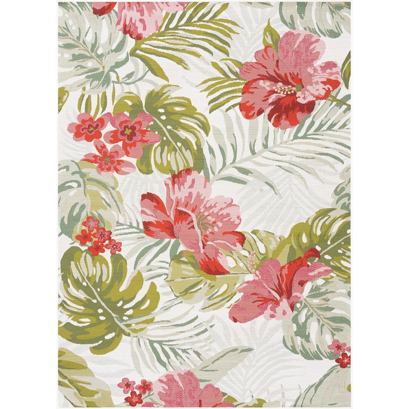 Tayse Floral Area Rug STN19-Emilia Transitional Flat Weave Indoor Polypropylene