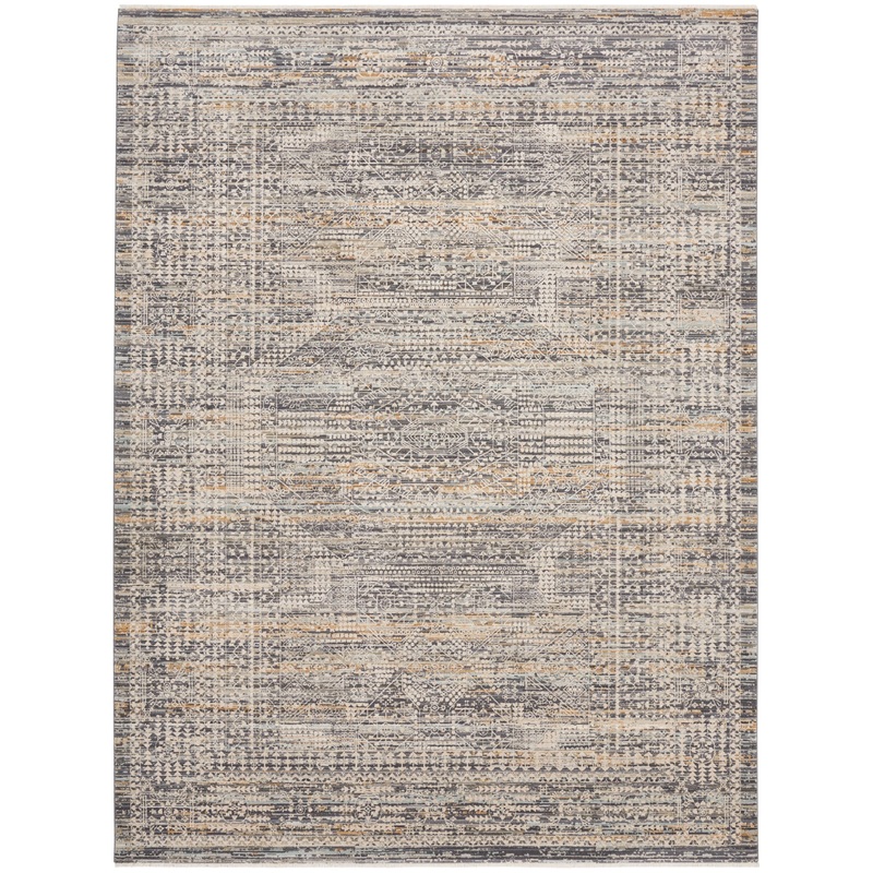 Nourison Lynx 9’10” x 13’6″ Ivory Slate Vintage Indoor Rug