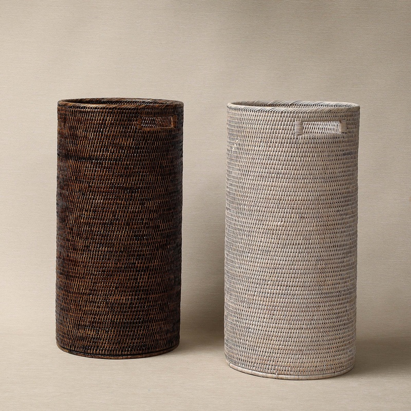 Round rattan  umbrella stand