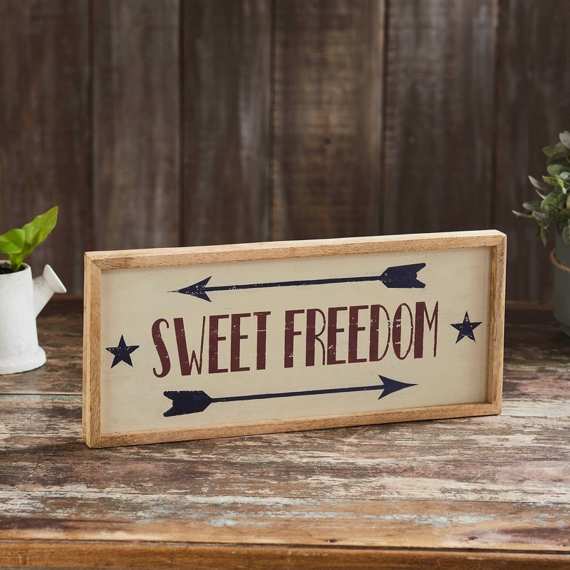 Sweet Freedom Wooden Sign 7×16