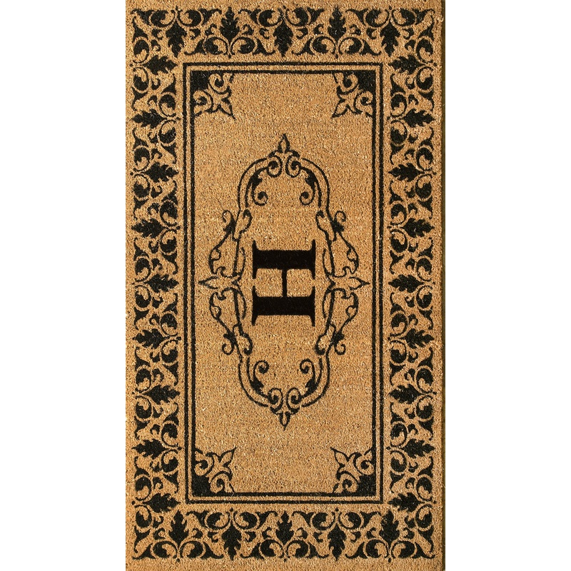 Monogrammed Outdoor Welcome Door Mat | Letter H